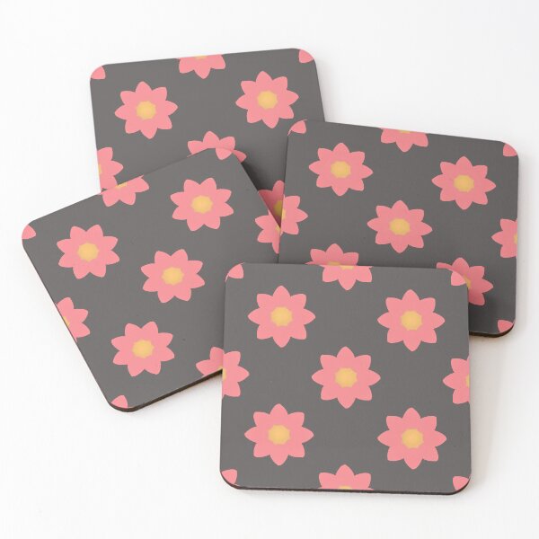 Artikelvorschau, Retro-Pinkes Blumenmuster entworfen und verkauft von FarnwirbelArt.