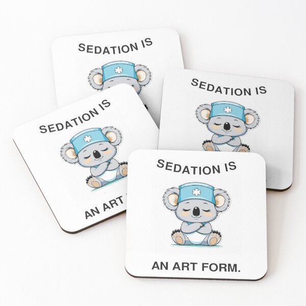 Item preview, Sedation Is An Art Form Cute Nurse Koala designed and sold by tsm2015.