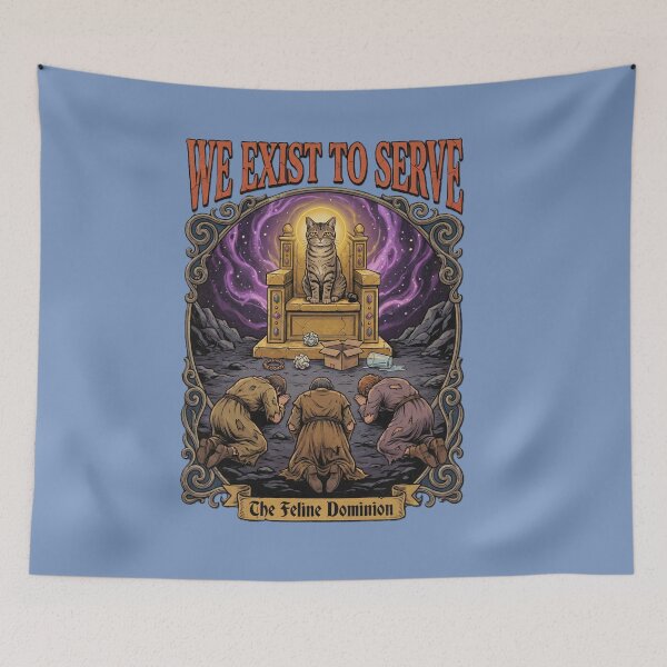 Item preview, Praise The Cat - Retro Fantasy Meme Art designed and sold by ZUVLEX.