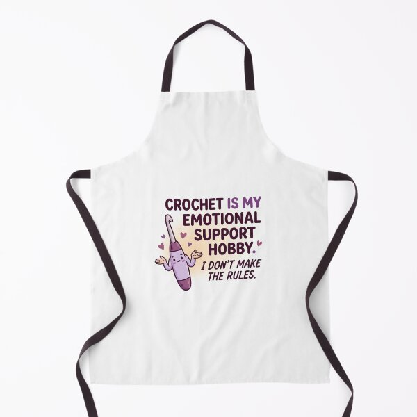 Item preview, Crochet Is My Emotional Support Hobby I Dont Make The Rules Funny Crochet Sticker designed and sold by enami12.