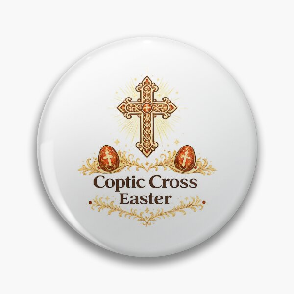 Item preview, Coptic Cross Easter Faith Design designed and sold by mingelui.
