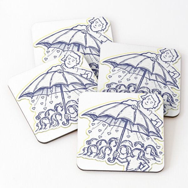 Item preview, Under My Umbrella – Friendship & Protection Sticker designed and sold by Genzfirevibes.