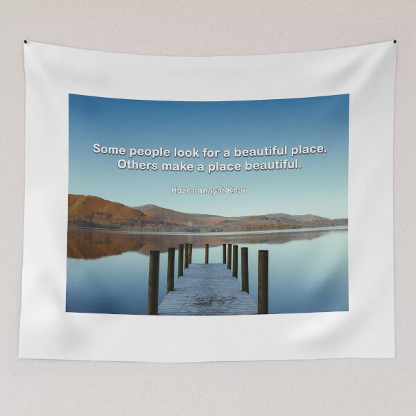 Item preview, Some people look for a beautiful place | Motivational quote | Photo for all designs designed and sold by Amber Sky Creations.