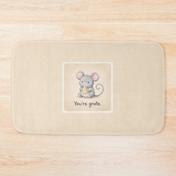 Item preview, You’re Grate Mouse Shirt | Cute Cheese Mouse Pun Design designed and sold by DmaarGroup.