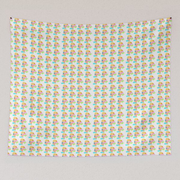 Item preview, Colorful geometric seamless pattern with abstract shapes on white background. designed and sold by AjjimaJKM.