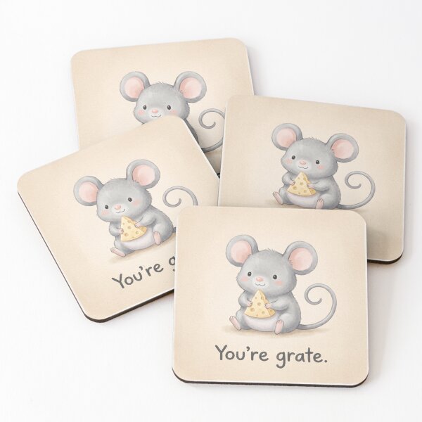 Item preview, You’re Grate Mouse Shirt | Cute Cheese Mouse Pun Design designed and sold by DmaarGroup.