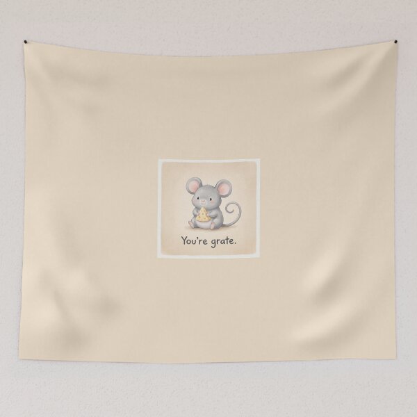 Item preview, You’re Grate Mouse Shirt | Cute Cheese Mouse Pun Design designed and sold by DmaarGroup.