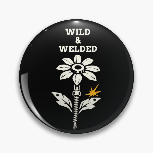 Item preview, Wild & Welded | Female Welder Wildflower | Women in the Trades Welding Design designed and sold by RusticMeadow.