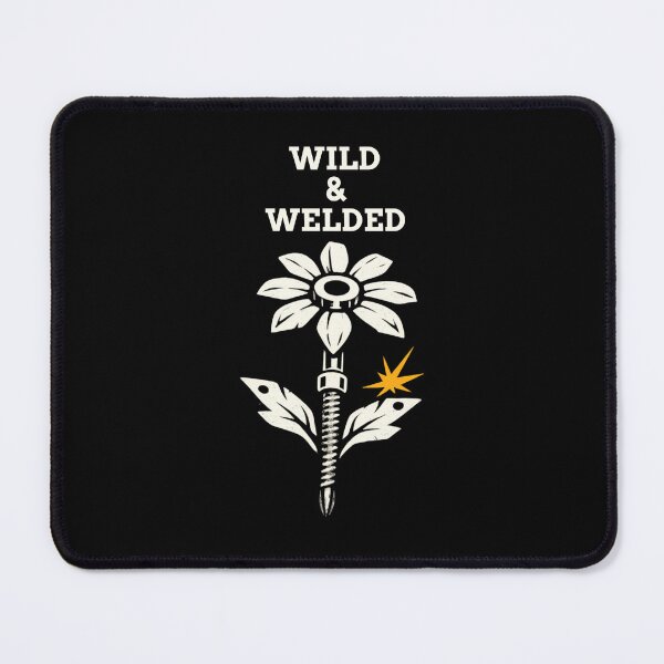 Item preview, Wild & Welded | Female Welder Wildflower | Women in the Trades Welding Design designed and sold by RusticMeadow.