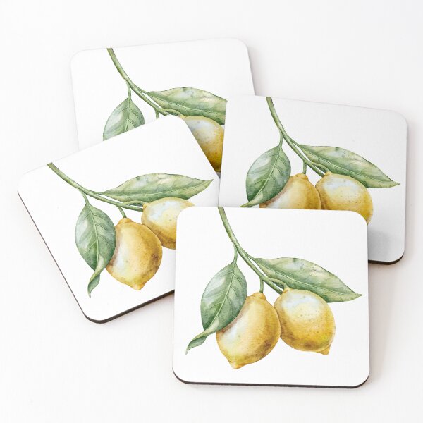Item preview, Watercolor Lemon Pair Botanical Illustration designed and sold by Alisles.