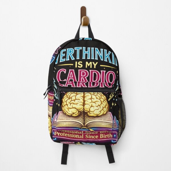 Item preview, Overthinking Is My Cardio | Funny Neon Reader Design designed and sold by Bismillah-Najah.