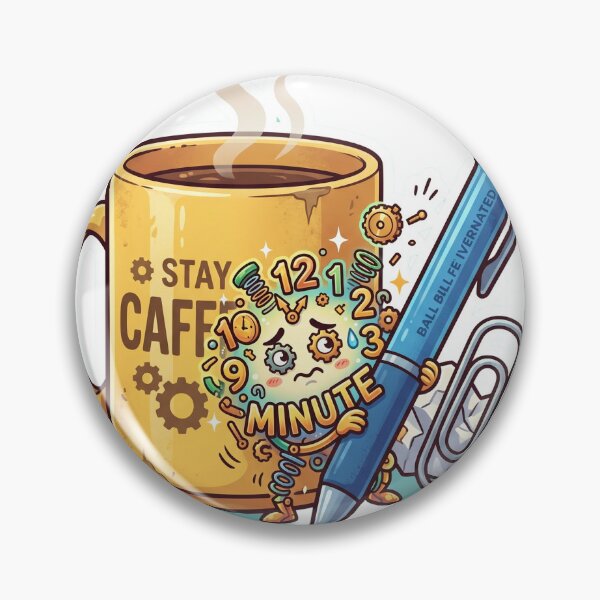 Item preview, Coffee First, Chaos Later – Funny Productivity Sticker designed and sold by CuteRage.