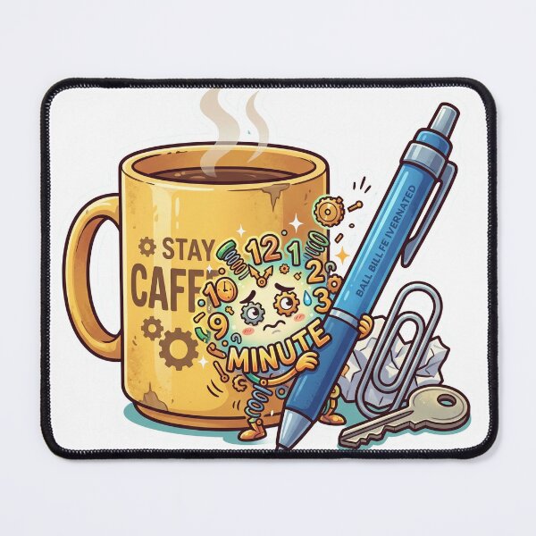 Item preview, Coffee First, Chaos Later – Funny Productivity Sticker designed and sold by CuteRage.