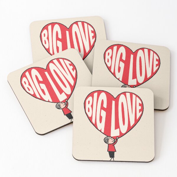 Item preview, Big Love Retro Heart Cartoon designed and sold by puttif.