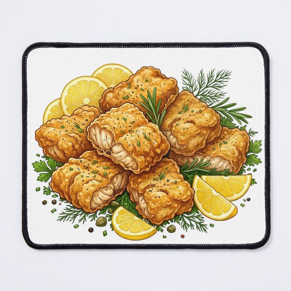 Item preview, Crispy Fish Feast designed and sold by Byte-shirt.