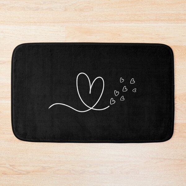 Item preview, Minimalist White Continuous Line Heart with Floating Heart Doodles designed and sold by somimalikkk.