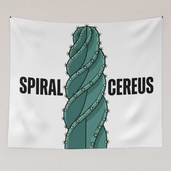 Item preview, Spiral Cactus Bold Typography Graphic designed and sold by GreenDivisionJP.