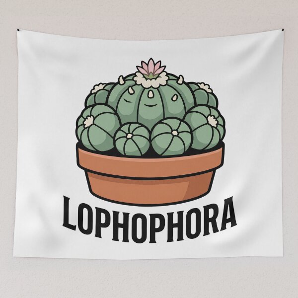 Item preview, Lophophora Diffusa Cactus Flat Vector Streetwear designed and sold by GreenDivisionJP.