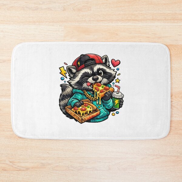 Item preview, Funny Raccoon Eating Pizza designed and sold by PixelStyle Studio.