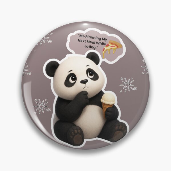 Item preview, Cute Panda Thinking About Pizza designed and sold by EnginerdStudio.