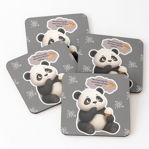 Item preview, Cute Panda Thinking About Pizza designed and sold by EnginerdStudio.