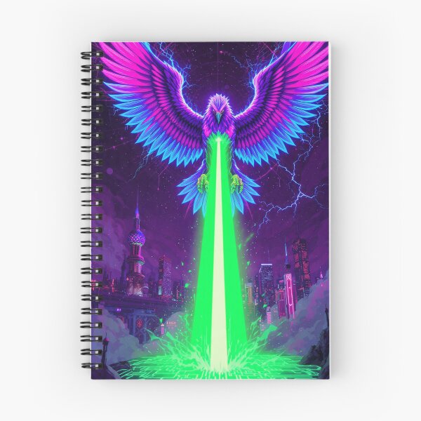 Item preview, Cyberpunk Eagle Circuit Neon Art designed and sold by Neo Tokio.