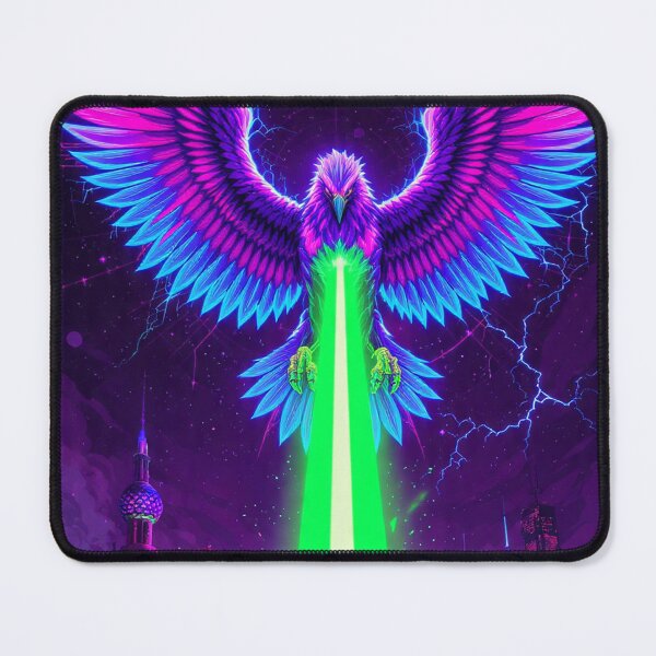 Item preview, Cyberpunk Eagle Circuit Neon Art designed and sold by Neo Tokio.