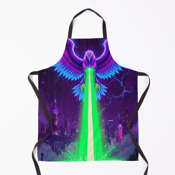 Item preview, Cyberpunk Eagle Circuit Neon Art designed and sold by Neo Tokio.