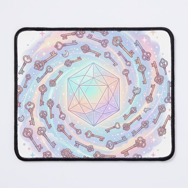 Item preview, Celestial Keys of Possibility – Dreamy Pastel Fantasy Sticker designed and sold by CuteRage.
