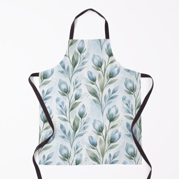 Item preview, Blue Watercolor Floral Pattern designed and sold by Owcomm.