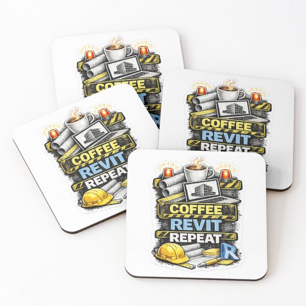 Item preview, Coffee Revit Repeat Funny BIM Engineer and Architect Design designed and sold by Arch4Design.