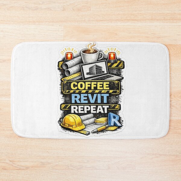 Item preview, Coffee Revit Repeat Funny BIM Engineer and Architect Design designed and sold by Arch4Design.