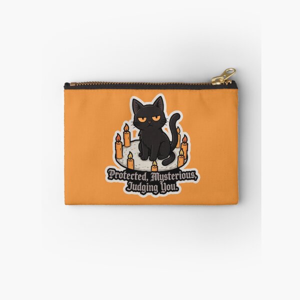 Item preview, Protected Mysterious Judging You Black Cat Candles Witchy Design designed and sold by BooDesignStudio.