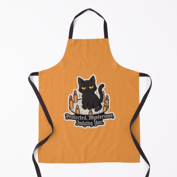Item preview, Protected Mysterious Judging You Black Cat Candles Witchy Design designed and sold by BooDesignStudio.