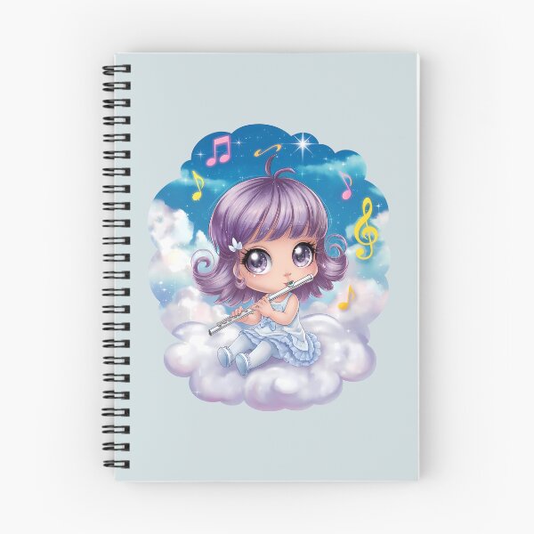 Item preview, Chibi Girl with Flute  - Cute Character Wall Art  designed and sold by Art-Arcade6.