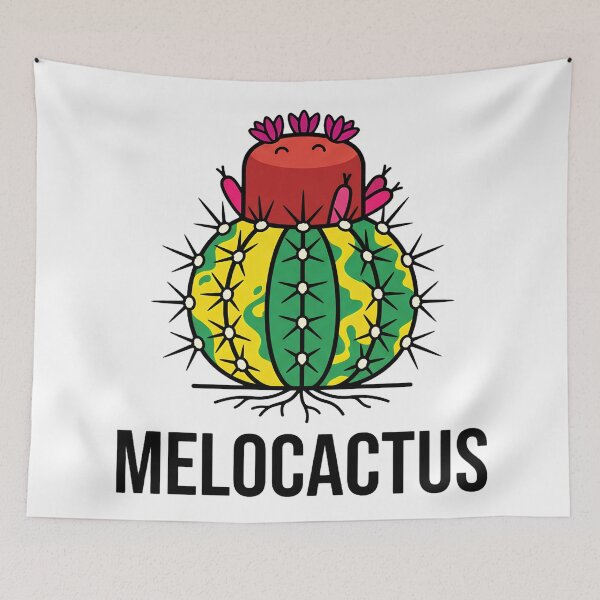 Item preview, Retro Cephalium - Melocactus Matanzanus Variegated Pop Art designed and sold by GreenDivisionJP.