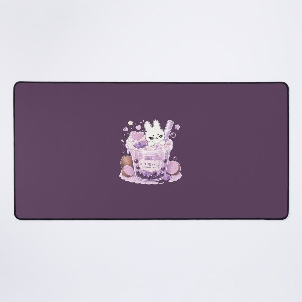 Item preview, Kawaii Taro Bubble Tea Bunny Dark Purple designed and sold by kokoriiland.