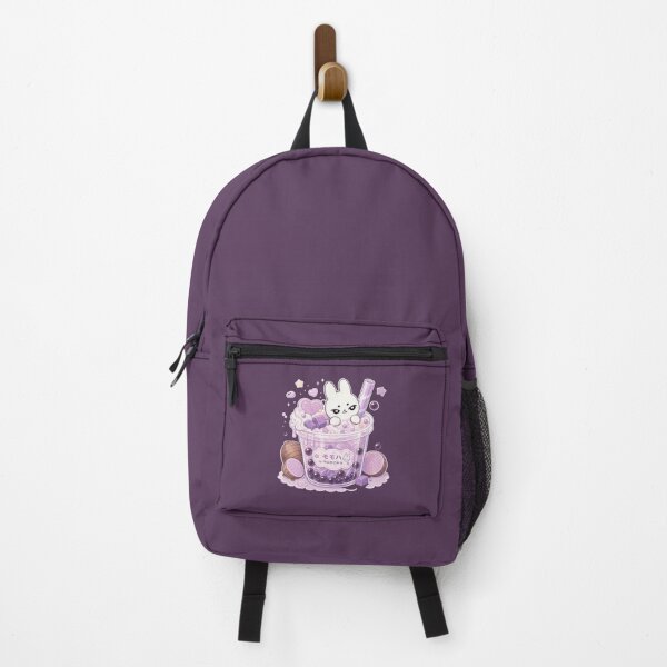 Item preview, Kawaii Taro Bubble Tea Bunny Dark Purple designed and sold by kokoriiland.