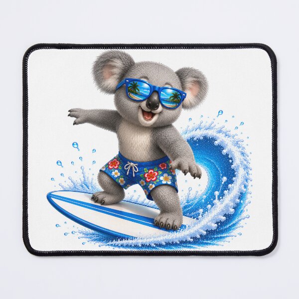 Item preview, Cute Kawaii Koala Surfing Summer Beach Wave designed and sold by Seculinator.