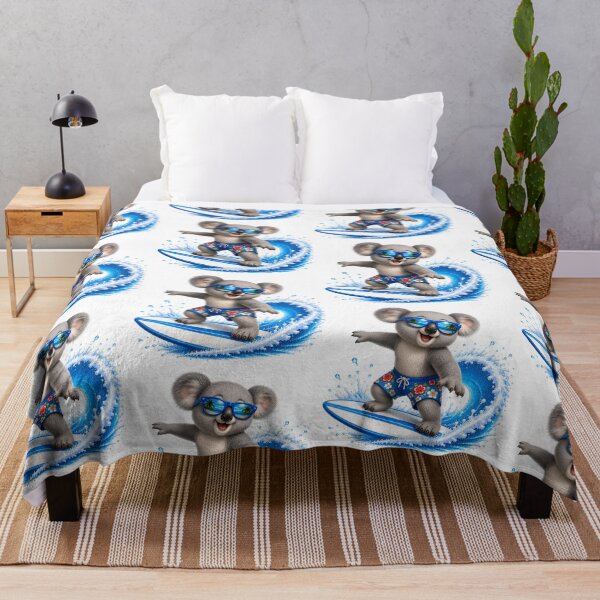 Item preview, Cute Kawaii Koala Surfing Summer Beach Wave designed and sold by Seculinator.