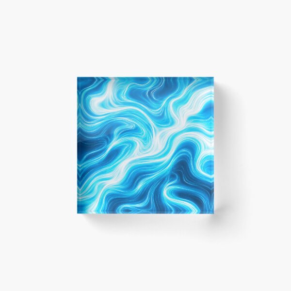 Item preview, Electric Blue Liquid Marble Flow designed and sold by Owcomm.