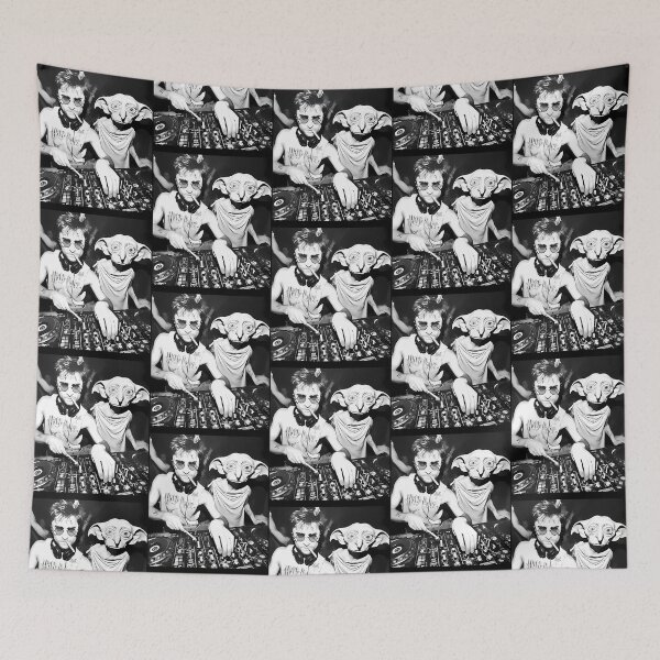 Item preview, Harry And Dobby Elf Dj The House Smoking Meme designed and sold by mikesingshua.