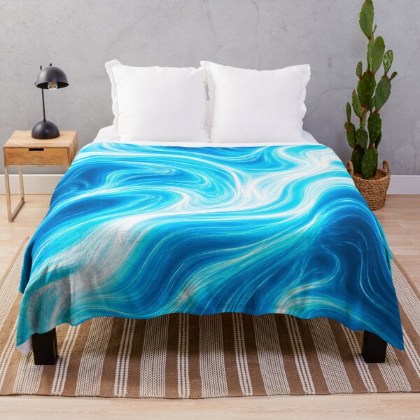 Item preview, Electric Blue Liquid Marble Flow designed and sold by Owcomm.