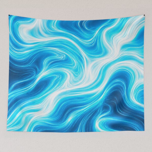 Item preview, Electric Blue Liquid Marble Flow designed and sold by Owcomm.