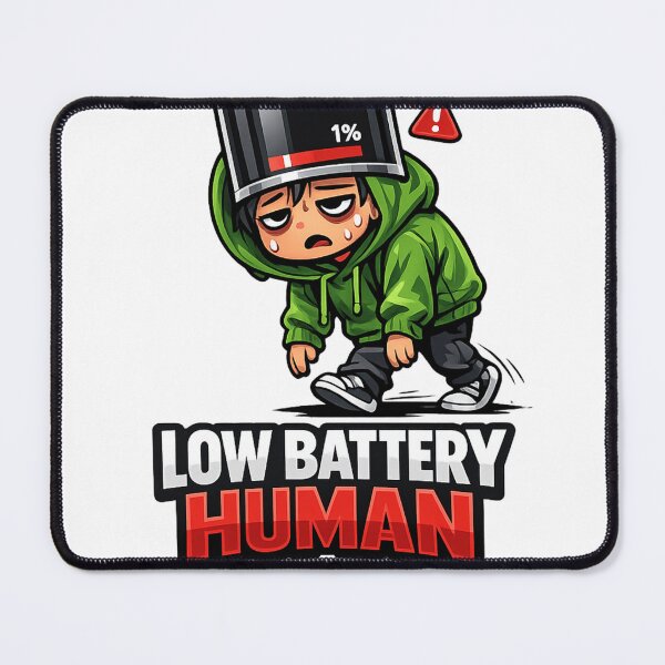 Item preview, Low Battery Human designed and sold by Cosmos Creative Studios.