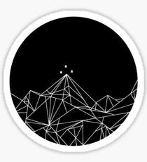 mountains and stars Sticker
