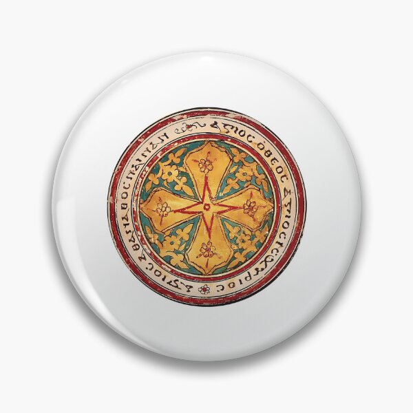 Item preview, Coptic Manuscript Cross Medallion With Coptic Trisagion designed and sold by mingelui.