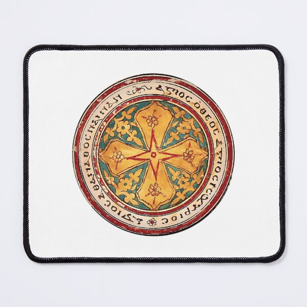 Item preview, Coptic Manuscript Cross Medallion With Coptic Trisagion designed and sold by mingelui.