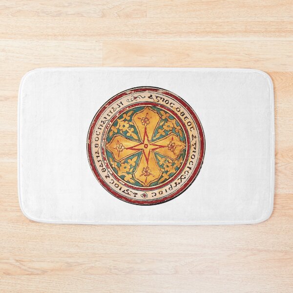 Item preview, Coptic Manuscript Cross Medallion With Coptic Trisagion designed and sold by mingelui.