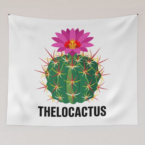 Item preview, Retro Multicolored Spines Cactus Emblem Graphic designed and sold by GreenDivisionJP.